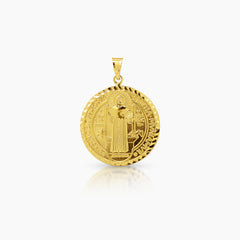 SAINT BENEDICT MEDAL (24 MM) IN (ITALIAN) 18K YELLOW