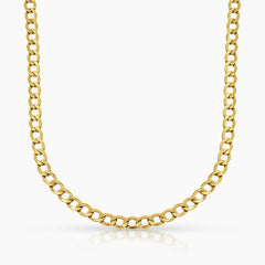 CURB LINK CHAIN IN (SAUDI) 18K YELLOW GOLD