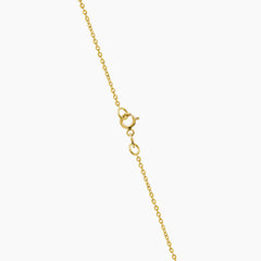 TWO TONE CRUCIFIX NECKLACE AND PENDANT IN (SAUDI) 18K YELLOW AND WHITE GOLD