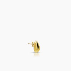 TEAR DROP LADIES STUD EARRINGS IN (SAUDI) 18K YELLOW GOLD