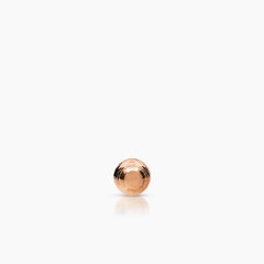 BEAD LADIES STUD EARRINGS IN (SAUDI) 18K ROSE GOLD