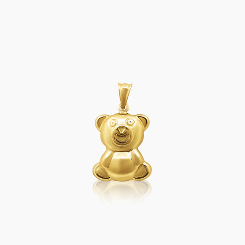 TEDDY BEAR PENDANT ± 18 mm (H) X ± 13 mm (L) IN (SAUDI) 18K YELLOW GOLD