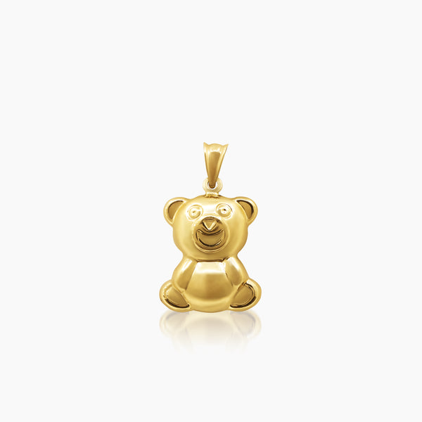 TEDDY BEAR PENDANT ± 18 mm (H) X ± 13 mm (L) IN (SAUDI) 18K YELLOW GOLD