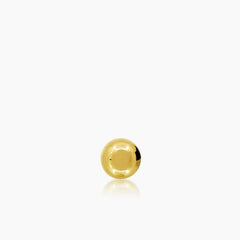 ROUND BALL LADIES STUD EARRINGS IN (ITALIAN) 18K YELLOW GOLD
