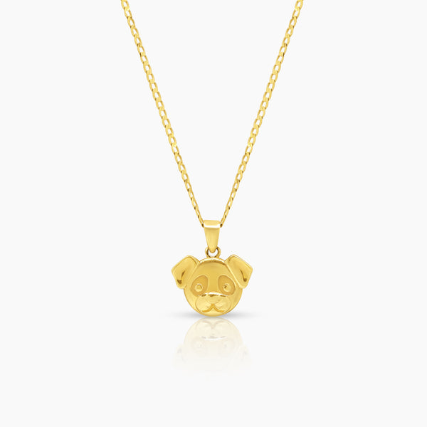 PUPPY LADIES NECKLACE AND PENDANT IN (SAUDI) 18K YELLOW GOLD