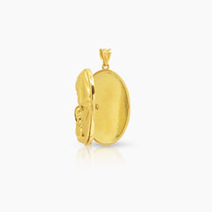 MOTHER AND CHILD MEDAL (25 MM) IN 18K YELLOW GOLD
