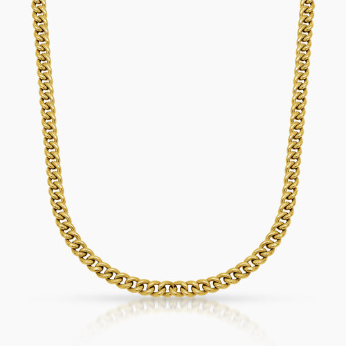 BARB LINK CHAIN IN (SAUDI) 18K YELLOW GOLD