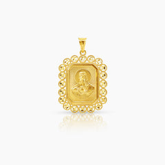 SACRED HEART MEDAL (26 MM) IN (SAUDI) 18K YELLOW GOLD