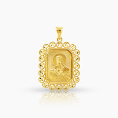 SACRED HEART MEDAL (35 MM) IN (SAUDI) 18K YELLOW GOLD