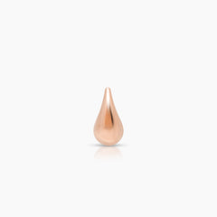 TEAR DROP LADIES STUD EARRINGS IN (ITALIAN) 18K ROSE GOLD