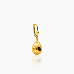 TEARDROP DANGLE EARRINGS IN (SAUDI) 18K YELLOW GOLD