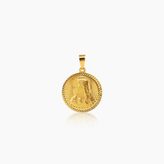 SACRED HEART MEDAL (17 MM) IN (SPANISH) 18K YELLOW GOLD