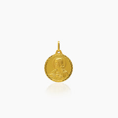 PERPETUAL HEAP AND SACRED HEART (18 MM) IN (SPANISH) 18K YELLOW GOLD