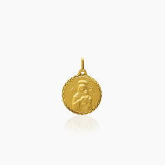 PERPETUAL HEAP AND SACRED HEART (18 MM) IN (SPANISH) 18K YELLOW GOLD