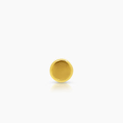 CLASSIC ROUND LADIES STUD EARRINGS IN (SAUDI) 18K YELLOW GOLD