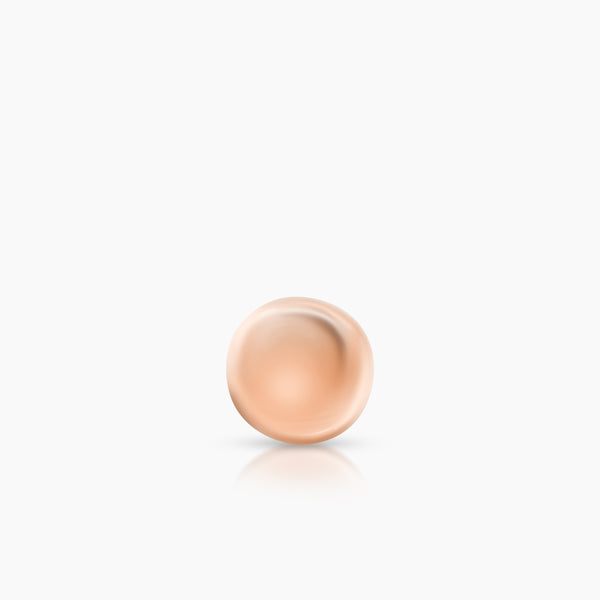 PEBBLES LADIES HOOP EARRINGS IN (ITALIAN) 18K ROSE GOLD