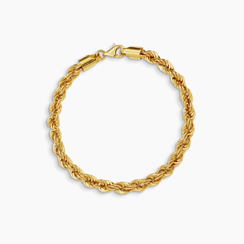 ROPE CHAIN BRACELET IN (SAUDI) 18K YELLOW GOLD
