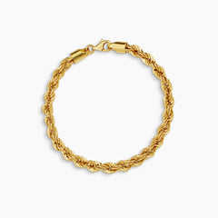 ROPE CHAIN BRACELET IN (SAUDI) 18K YELLOW GOLD