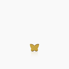SIMPLE BUTTERFLY LADIES STUD EARRINGS IN (SAUDI) 18K YELLOW GOLD
