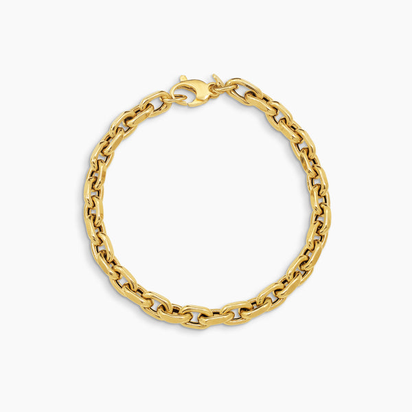 LINK BRACELET IN (SAUDI) 18K YELLOW GOLD
