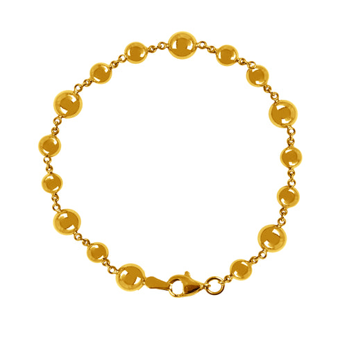 BEADS BRACELET IN 18K YELLOW GOLD