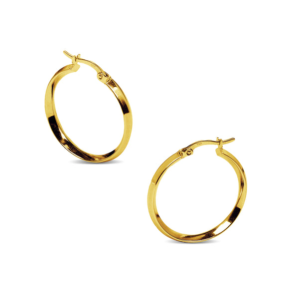 HOOP EARRING IN 18K YELLOW GOLD