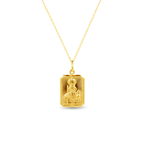 STO. NIÑO PENDANT WITH CHAIN IN 18K YELLOW GOLD