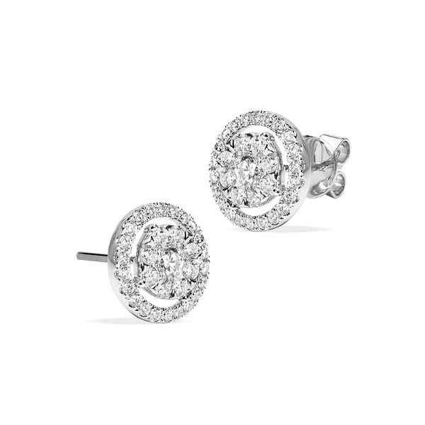 REMOVABLE DIAMOND STUD JACKET EARRINGS IN 18K WG