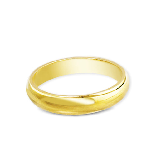 WEDDING RING PLAIN-COMFORT FIT IN 18K YG