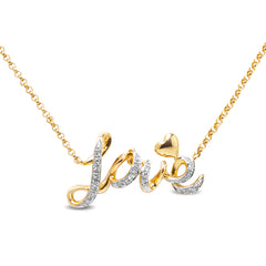 LOVE DIAMOND CHOKER IN 14K YG