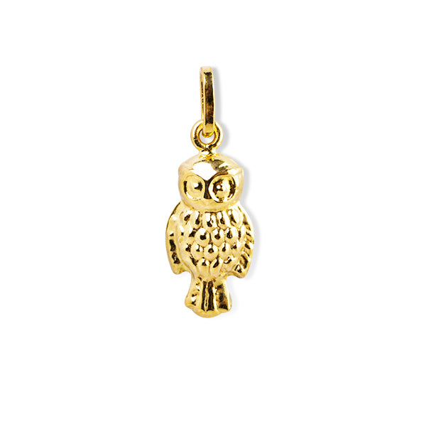 OWL PENDANT IN 14K YELLOW GOLD