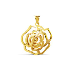 ROSE PENDANT IN 18K YG
