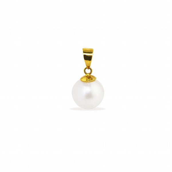 FRESH WATER PEARL PENDANT IN 14K YELLOW GOLD