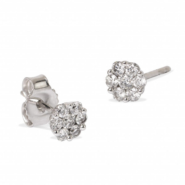 DIAMOND ROSITAS EARRING IN 18K WHITE GOLD