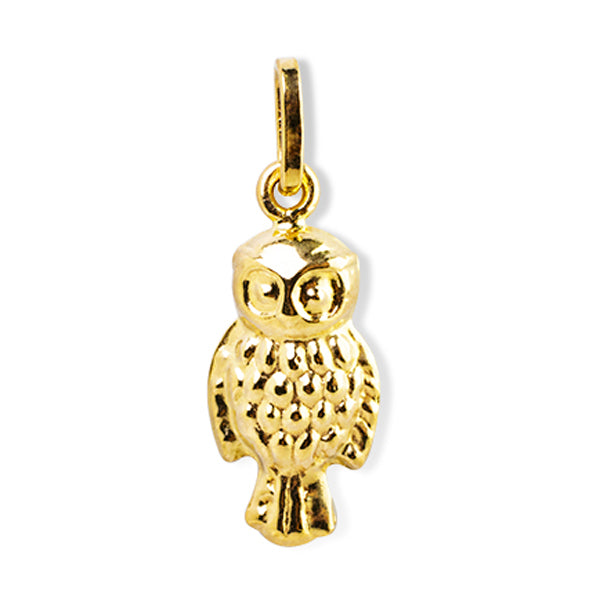 OWL PENDANT IN 14K YELLOW GOLD