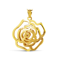 ROSE PENDANT IN 18K YG