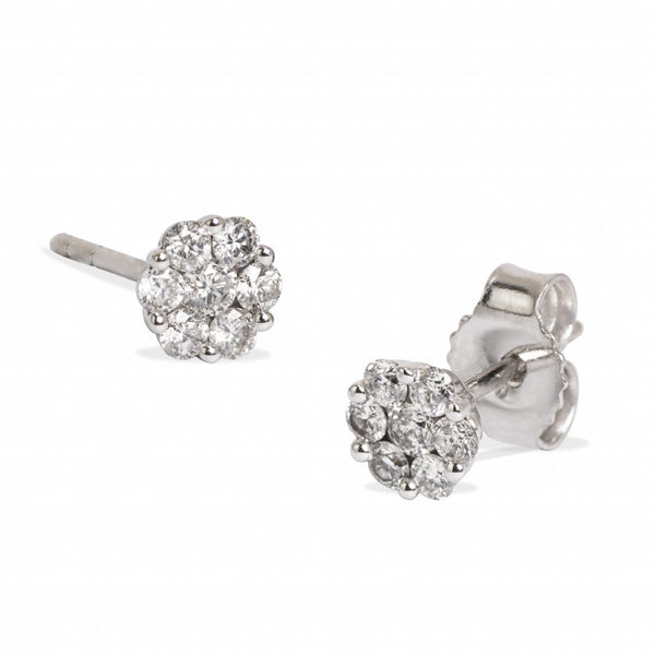 DIAMOND ROSITAS EARRING IN 18K WHITE GOLD