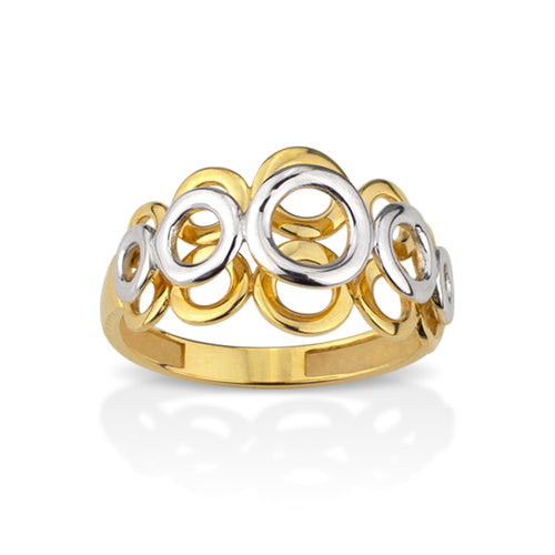 PROSPERITY RING TWO-TONE IN 18K GOLD