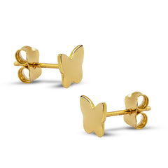 BUTTERFLY EARRINGS IN 18K YELLOW GOLD