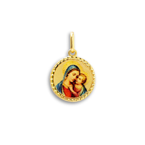 MIRACULOUS MEDAL/MOTHER & CHILD IN 14K YG