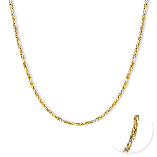 ROPE CHAIN IN 14K TWO-TONE