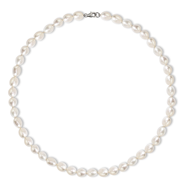 FRESH WATER RICE PEARL 16" IN CHOCKER NECKLACE