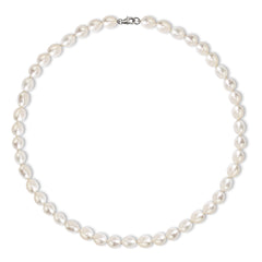 FRESH WATER RICE PEARL 16" IN CHOCKER NECKLACE