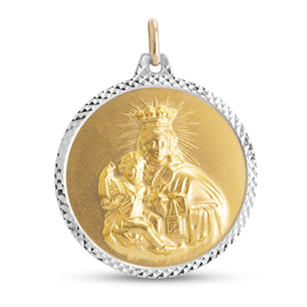 SACRED HEART & CARMEL 14K 2T