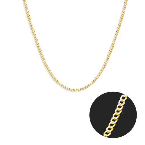 BARB CHAIN IN 18K GOLD (24")