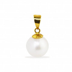 FRESH WATER PEARL PENDANT IN 14K YELLOW GOLD