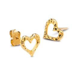 HEART EARRINGS IN 14K YELLOW GOLD