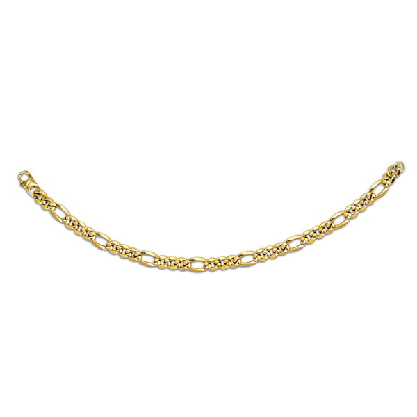 MEN'S FIGARO BRACELET IN 18K YG