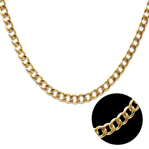 BARB CHAIN IN 18K YELLOW GOLD