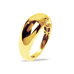 DOME RING IN 18K YELLOW GOLD